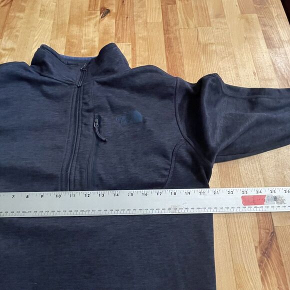 The North Face Sweater Knit Fleece 1/4 Zip Pullover Mock Neck Mens M EUC - Picture 9 of 12